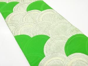 アンティーク　青海波模様織り出し袋帯(材料)